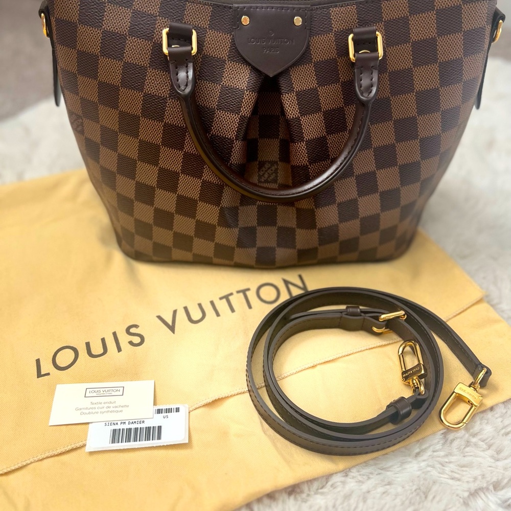 LOUIS VUITTON -LIKE NEW Damier Ebene Siena PM